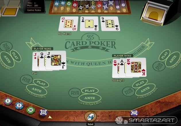Как играть в трехкарточный покер в казино теннис большой ставки на счет